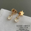디올 쁘띠 CD 다이아 크리스탈 이어링 3WAY